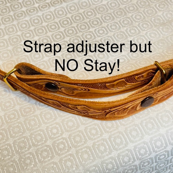 COPY - Vintage Hand Tooled Leather shoulder hand bag 1970's - Picture 10 of 14